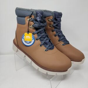 Columbia Waterproof Boots Womens 7 Brown Insulated Winter Hiking Lace Up Shoes